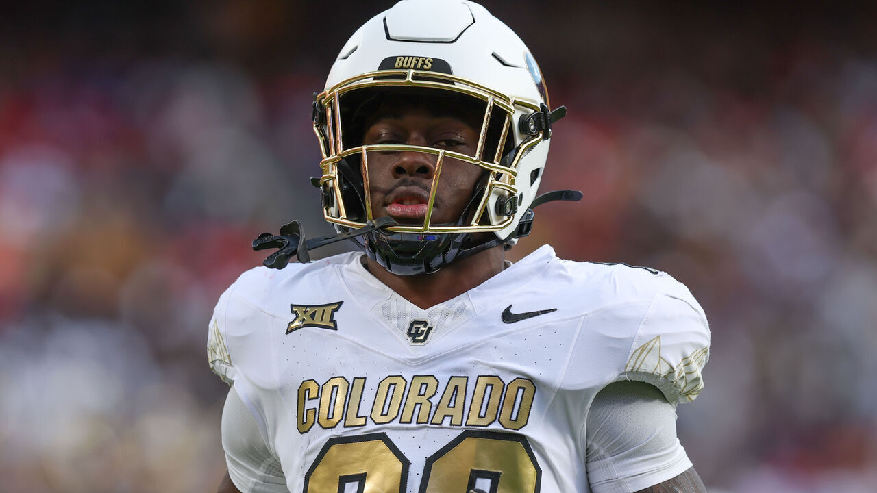 KANSAS CITY, MO - NOVEMBER 23: Colorado Buffaloes running back Isaiah Augustave (23) in the second quarter of a Big 12 game between the Colorado Buffaloes and Kansas Jayhawks on November 23, 2024 at GEHA Field at Arrowhead Stadium in Kansas City, MO.