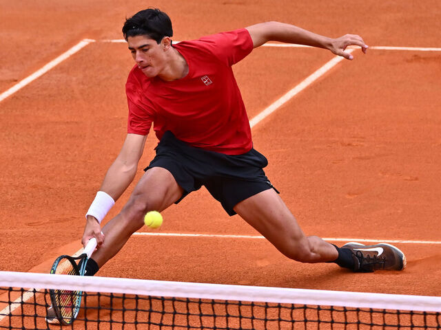 Federico Cina of Italy participates in the ATP Challenger Atkinson Monza Open 2025 at Villa Reale Tennis in Monza, Italy, on April 8, 2023.