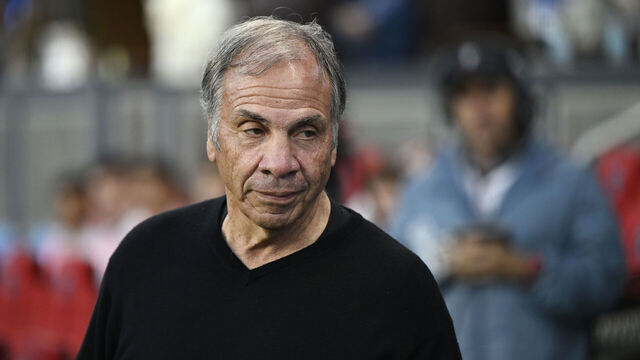 SAN JOSE, CALIFORNIA - APRIL 19: Head coach Bruce Arena of the San Jose Earthquakes looks on before their game against the Sporting Kansas City at PayPal Park on April 19, 2025 in San Jose, California.
