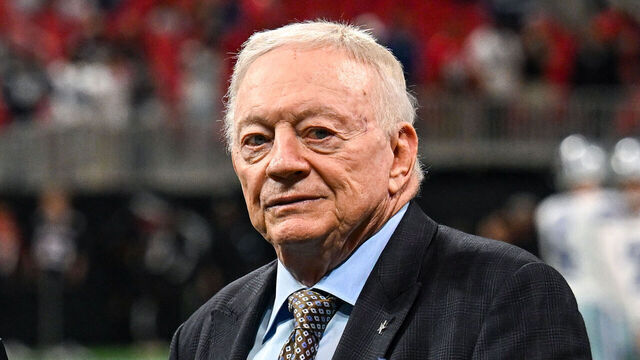 ATLANTA, GA NOVEMBER 03: Dallas owner Jerry Jones looks on prior to the start of the NFL game between the Dallas Cowboys and the Atlanta Falcons on November 3rd, 2024 at Mercedes-Benz Stadium in Atlanta, GA.