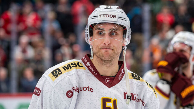 LAUSANNE, SWITZERLAND - FEBRUARY 27: Valtteri Filppula #51 of Geneve-Servette HC looks on dejected after the Swiss National League match between Lausanne HC and Geneve-Servette HC at Vaudoise Arena on February 27, 2024 in Lausanne, Switzerland.