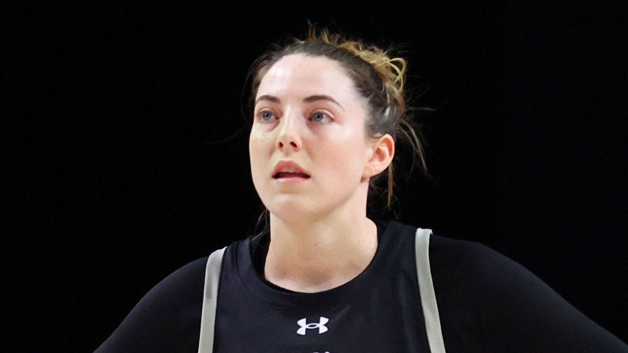 MEDLEY, FLORIDA - JANUARY 31: Katie Lou Samuelson #33 of Phantom looks on against Rose during the second quarter of the game at Wayfair Arena on January 31, 2025 in Medley, Florida.