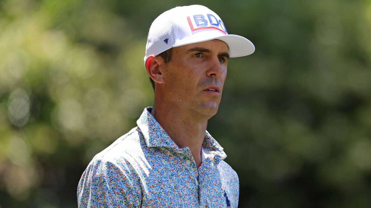 HILTON HEAD ISLAND, SOUTH CAROLINA - APRIL 19: Billy Horschel of the United States looks on from the sixth tee during the third round of the RBC Heritage 2025 at Harbour Town Golf Links on April 19, 2025 in Hilton Head Island, South Carolina.