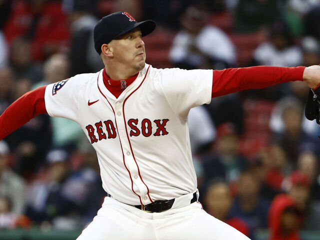 BOSTON, MA - MAY 20: Walker Buehler #0 of the Boston Red Sox pitches against the New York Mets during the first inning at Fenway Park on May 20, 2025 in Boston, Massachusetts.