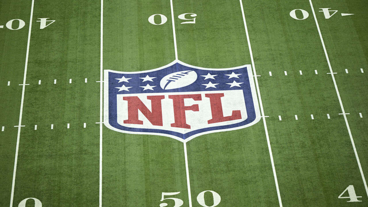 Football: Super Bowl LIX: A view of the NFL Logo displayed on the field during the Philadelphia Eagles vs Kansas City Chiefs game at Caesar's Superdome. New Orleans, LA 2/9/2025 CREDIT: Kohjiro Kinno (Set Number: X164677 TK1)