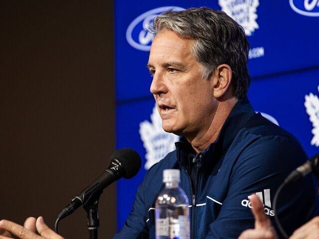 Toronto, ON - September 18: Maple leaf's President Brendan Shanahan speaks during the Toronto Maple Leafs media day. PD Nick Lachance/Toronto Star Nick Lachance/Toronto Star (Nick Lachance/Toronto Star via Getty Images)