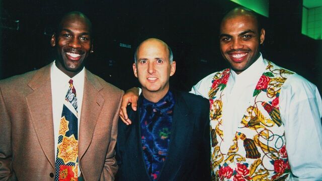 LOS ANGELES - 1992: Michael Jordan of the Chicago Bulls, Agent David Falk and Charles Barkley of the Philadelphia 76ers pose for a photo in 1992 in Los Angeles, California. NOTE TO USER:User expressly acknowledges and agrees that, by downloading and/or using this Photograph, user is consenting to the terms and conditions of the Getty Images License Agreement. Mandatory Copyright Notice: Copyright 1992 NBAE