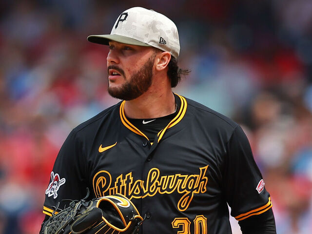 PHILADELPHIA, PA - MAY 18: Paul Skenes #30 of the Pittsburgh Pirates pitches during the game against the Philadelphia Phillies on May 18, 2025 at Citizens Bank Park in Philadelphia, Pennsylvania.