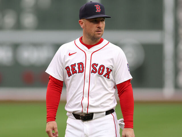 BOSTON, MASSACHUSETTS - MAY 21: Alex Bregman #2 of the Boston Red Sox warms up before a game against the New York Mets at Fenway Park on May 21, 2025 in Boston, Massachusetts.