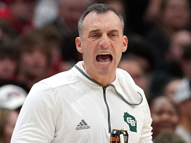 COLUMBUS, OH - NOVEMBER 25: Green Bay Phoenix head coach Doug Gottlieb reacts during the first half of the game between the Ohio State Buckeyes and the Green Bay Phoenix at Value City Arena in Columbus, Ohio On November 25, 2024.