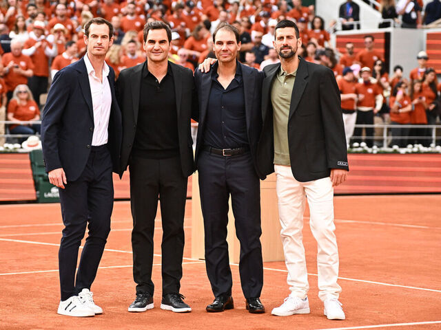 Federer, Djokovic, Murray join ceremony for Nadal at Roland…