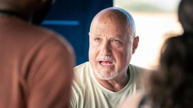 JUPITER, FL - FEBRUARY 13: President of Baseball Operations Mike Rizzo of the Washington Nationals talks to media during the 2025 Grapefruit League Spring Training Media Day at Roger Dean Chevrolet Stadium on Thursday, February 13, 2025 in Jupiter, Florida.