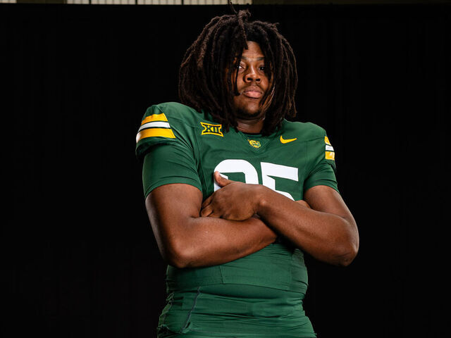 WACO, TEXAS - July 19: Alex Foster #95 poses during media day at the Allison Indoor Facility on July 19, 2024 in Waco, Texas.