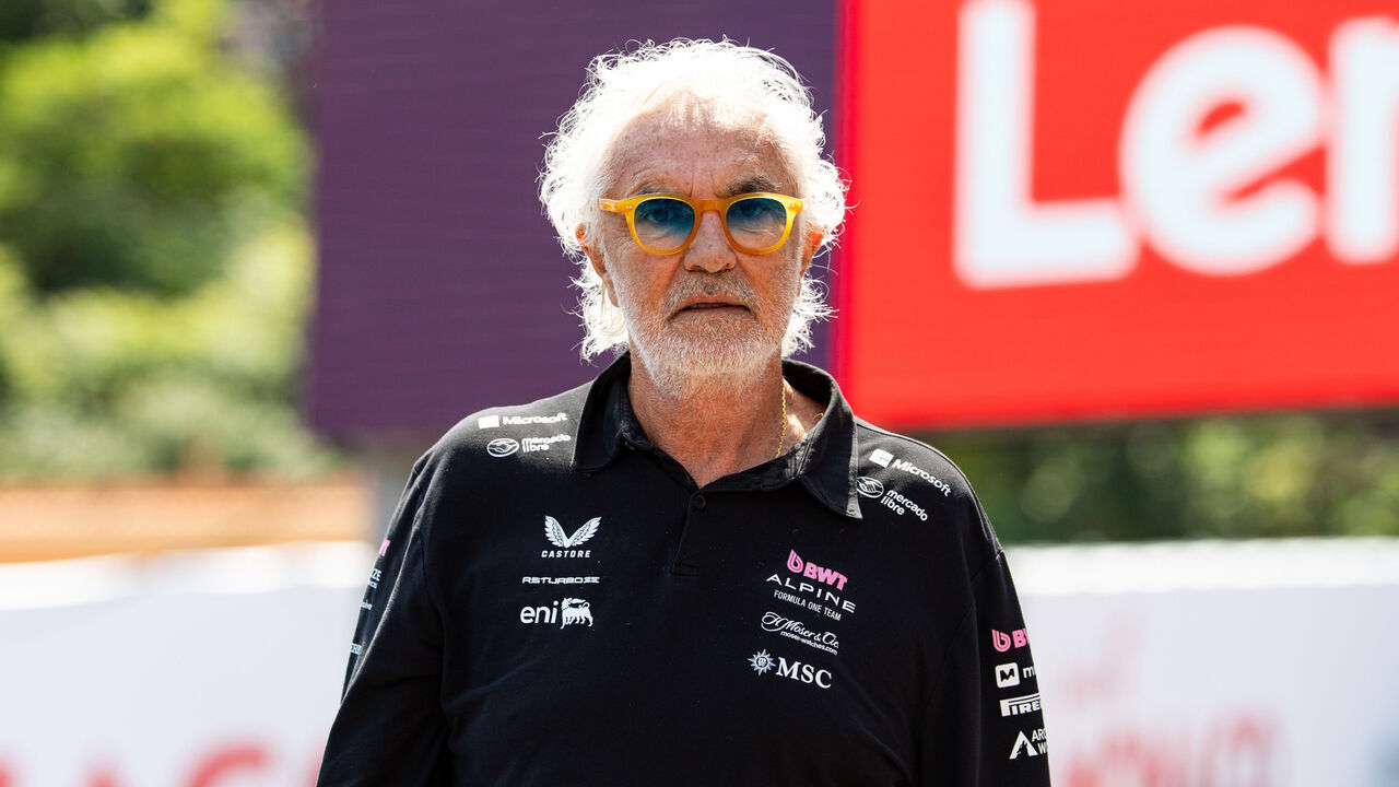MONTE-CARLO, MONACO - MAY 24: Alpine F1Team executive adviser and de facto team principal Flavio Briatore looks on in the paddock during qualifying ahead of the F1 Grand Prix of Monaco at Circuit de Monaco on May 24, 2025 in Monte-Carlo, Monaco.
