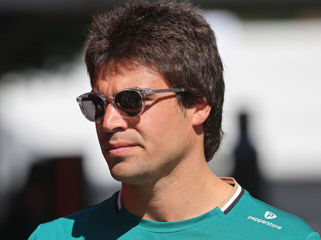 Lance Stroll, of the Aston Martin Aramco Formula One Team, walks in the Paddock during the Formula 1 Aramco Grand Prix of Spain at Circuit de Barcelona-Catalunya in Barcelona, Spain, on May 30, 2025.