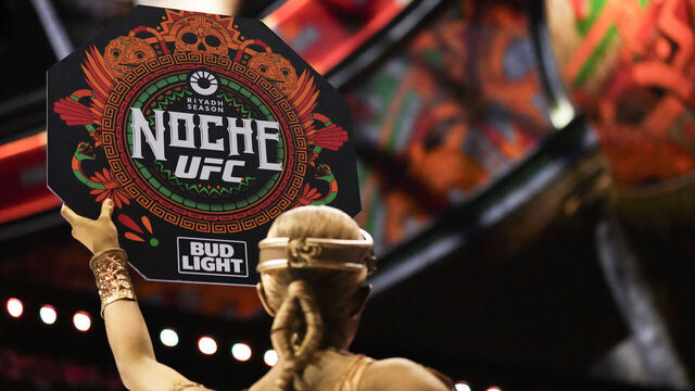 LAS VEGAS, NEVADA - SEPTEMBER 14: Mariel Valladares announces a round during the UFC 306 at Riyadh Season Noche UFC event at Sphere on September 14, 2024 in Las Vegas, Nevada.
