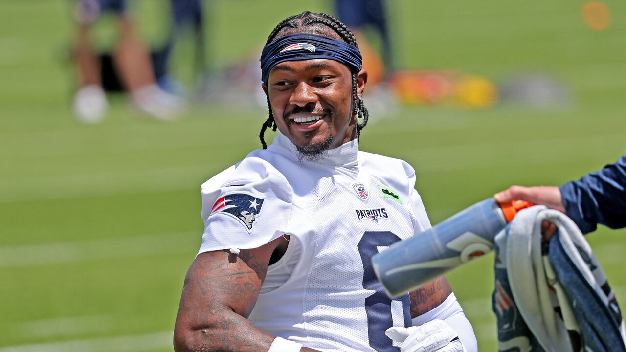 Foxboro, MA - June 2 - New England Patriots Stefon Diggs during Patriots OTA's at Gillette Stadium.