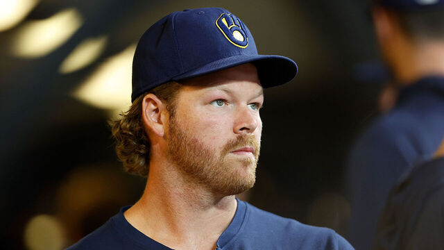 MILWAUKEE, WISCONSIN - JULY 27: Brandon Woodruff #53 of the Milwaukee Brewers looks on during the game against the Miami Marlins at American Family Field on July 27, 2024 in Milwaukee, Wisconsin.