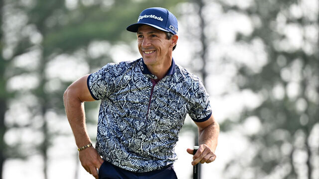 CALEDON, ONTARIO - JUNE 05: Thorbjørn Olesen of Denmark reacts on the ninth hole during the first round of the RBC Canadian Open 2025 at TPC Toronto at Osprey Valley on June 05, 2025 in Caledon, Ontario.