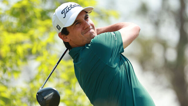 CALEDON, ONTARIO-JUNE 7 Mateo Manassero of Italy plays his tee shot on the third hole during the third round of the RBC Canadian Open at TPC Toronto at Osprey Valley in Caledon, Ontario, Canada on Saturday, June 7, 2025.