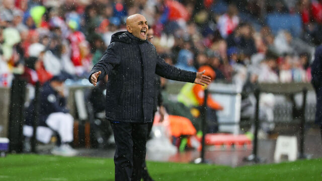 OSLO, POLAND - 2025/06/06: Coach Luciano Spalletti of Norway seen in action during European World Cup Qualifiers 2026 football match between Norway and Italy at Ullevaal Stadium (Oslo). Final score; Norway 3:0 Italy.