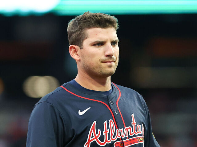 PHILADELPHIA, PA - MAY 27: Austin Riley #27 of the Atlanta Braves during the game against the Philadelphia Phillies on May 27, 2025 at Citizens Bank Park in Philadelphia, Pennsylvania.