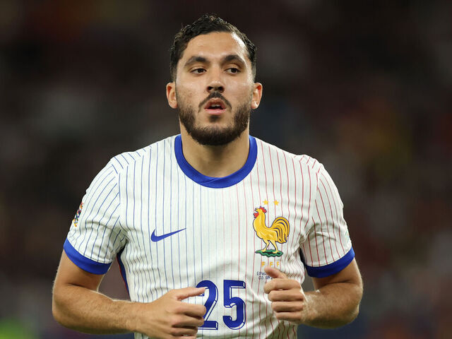 STUTTGART, GERMANY - JUNE 05: Rayan Cherki of France reacts during the UEFA Nations League 2025 semifinal match between Spain and France at Stuttgart Arena on June 05, 2025 in Stuttgart, Germany.
