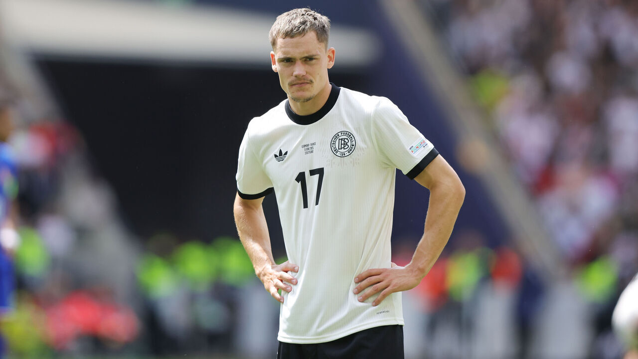 STUTTGART, GERMANY - JUNE 8: Florian Wirtz of Germany looks on during the UEFA Nations League 2025 third place match between Germany and France at Stuttgart Arena on June 8, 2025 in Stuttgart, Germany.