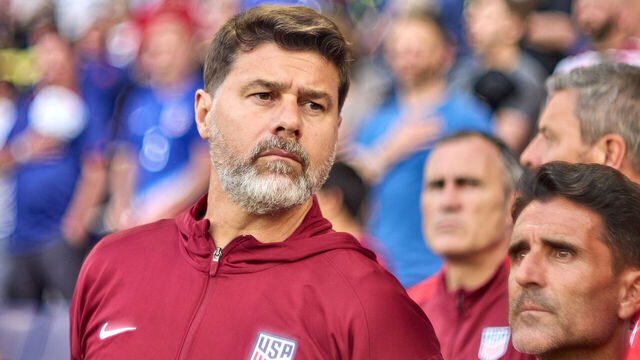 NASHVILLE, TENNESSEE - JUNE 10: United States head coach Mauricio Pochettino looks on in action during a friendly match between the United States and Switzerland at GEODIS Park on June 10, 2025 in Nashville, Tennessee.