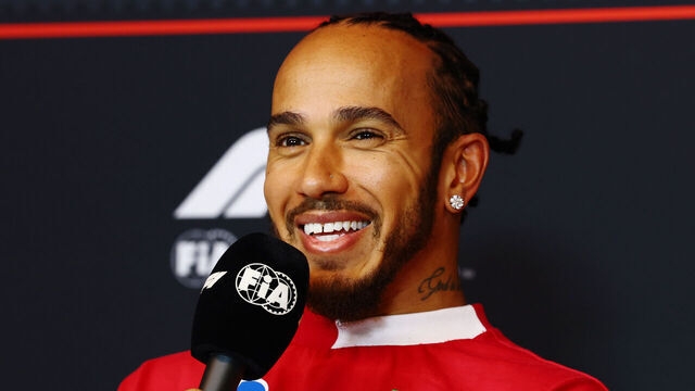 MONTREAL, QUEBEC - JUNE 12: Lewis Hamilton of Great Britain and Scuderia Ferrari speaks in the Drivers Press Conference during previews ahead of the F1 Grand Prix of Canada at Circuit Gilles-Villeneuve on June 12, 2025 in Montreal, Quebec.