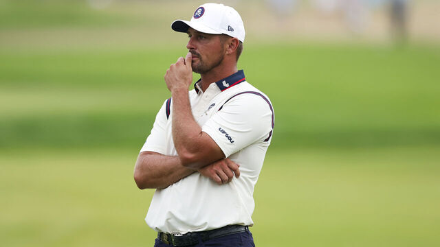 OAKMONT, PENNSYLVANIA - JUNE 13: Bryson DeChambeau of the United States looks on while playing the eighth hole during the second round of the 125th U.S. OPEN at Oakmont Country Club on June 13, 2025 in Oakmont, Pennsylvania.