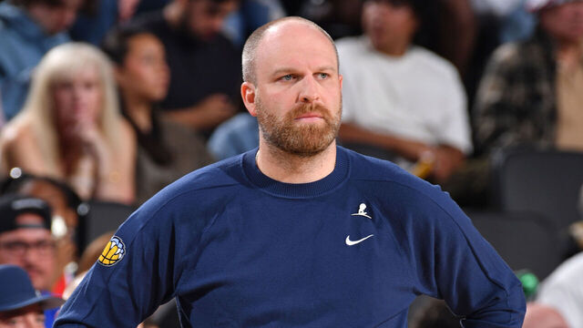 INGLEWOOD, CA - MARCH 21: Head Coach Taylor Jenkins of the Memphis Grizzlies looks on during the game against the LA Clippers on March 21, 2025 at Intuit Dome in Los Angeles, California. NOTE TO USER: User expressly acknowledges and agrees that, by downloading and/or using this Photograph, user is consenting to the terms and conditions of the Getty Images License Agreement. Mandatory Copyright Notice: Copyright 2025 NBAE