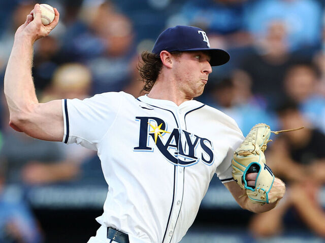 TAMPA, FLORIDA - JUNE 16: Ryan Pepiot #44 of the Tampa Bay Rays delivers a pitch in the first innning against the Baltimore Orioles at George M. Steinbrenner Field on June 16, 2025 in Tampa, Florida.