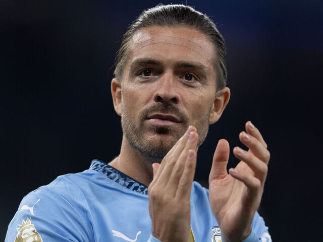 MANCHESTER, ENGLAND - MAY 20: Jack Grealish of Manchester City acknowledges the fans after the Premier League match between Manchester City FC and AFC Bournemouth at Etihad Stadium on May 20, 2025 in Manchester, England.