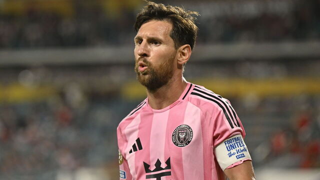 MIAMI, USA JUNE 15: Lionel Messi of Inter Miami gestures during the FIFA Club World Cup opening match between Al Ahly SC and Inter Miami CF at Hard Rock Stadium in Miami, United States on June 15, 2025