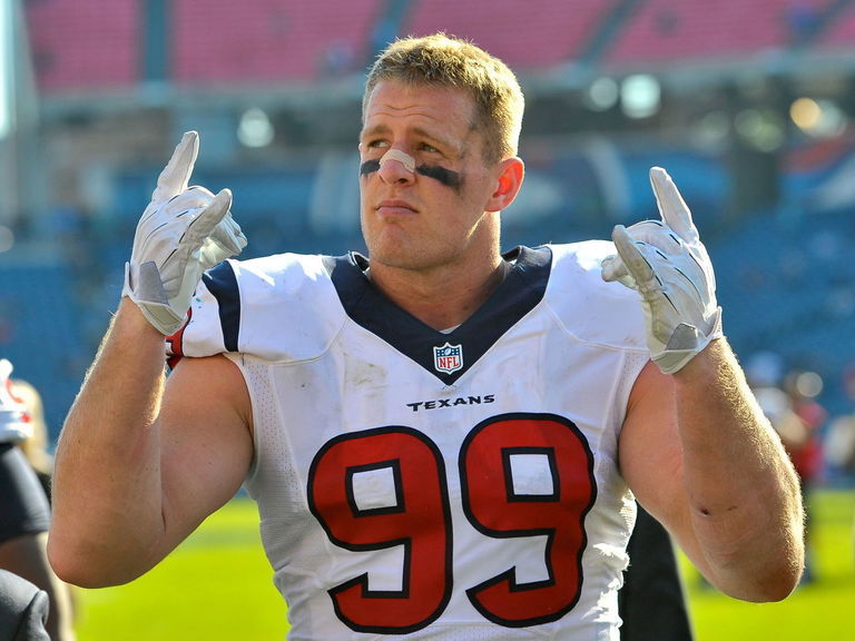 PHOTO: Vince Wilfork's daughter meets J.J. Watt | theScore.com