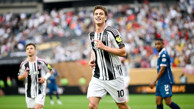 PHILADELPHIA, PENNSYLVANIA - JUNE 22: Kenan Yildiz of Juventus celebrates 2-0 goal during the FIFA Club World Cup 2025 group G match between Juventus FC and Wydad AC at Lincoln Financial Field on June 22, 2025 in Philadelphia, United States.
