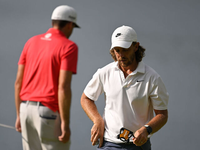 CROMWELL, CONNECTICUT - JUNE 22: Tommy Fleetwood of England walks off the 16th green during the final round of the Travelers Championship at TPC River Highlands on June 22, 2025 in Cromwell, Connecticut.