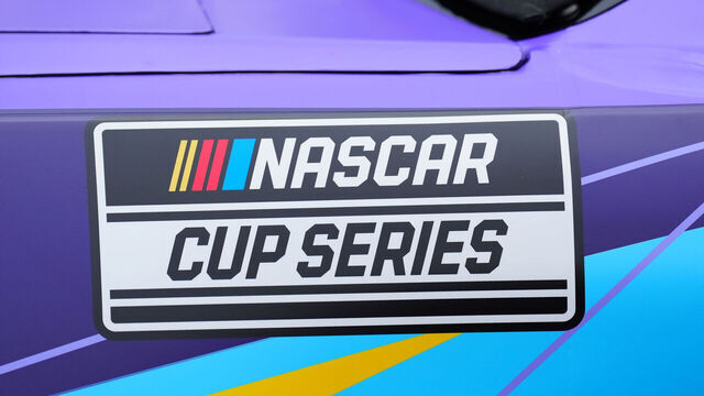MEXICO CITY, MEXICO - JUNE 15: View of the Nascar Cup Series logo during the NASCAR Cup Series Viva Mexico 250 at Autodromo Hermanos Rodriguez on June 15, 2025 in Mexico City, Mexico.