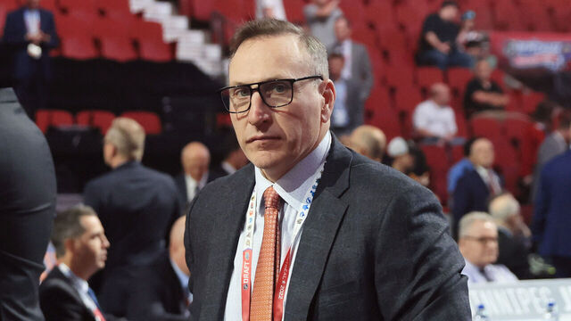 MONTREAL, QUEBEC - JULY 08: Pat Verbeek of the Anaheim Ducks attends the 2022 NHL Draft at the Bell Centre on July 08, 2022 in Montreal, Quebec, Canada.