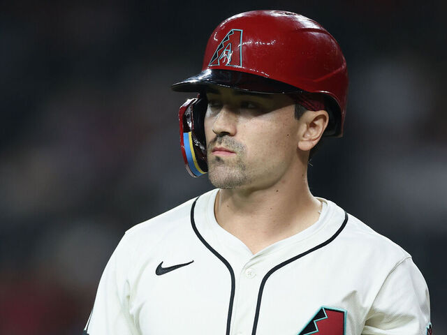 PHOENIX, ARIZONA - JUNE 09: Corbin Carroll #7 of the Arizona Diamondbacks during the MLB game at Chase Field on June 09, 2025 in Phoenix, Arizona. The Diamondbacks defeated the Mariners 8-4 in 11 innings.