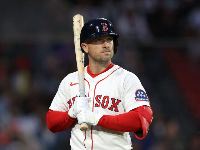 BOSTON, MASSACHUSETTS - MAY 21: Alex Bregman #2 of the Boston Red Sox reacts during the fourth inning against the New York Mets at Fenway Park on May 21, 2025 in Boston, Massachusetts.