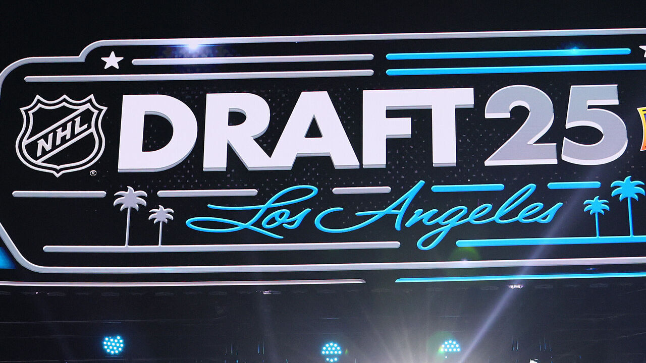 LOS ANGELES, CALIFORNIA - JUNE 27: NHL commissioner Gary Bettman talks before the first round of the 2025 Upper Deck NHL Draft at the Peacock Theater on June 27, 2025 in Los Angeles, California.