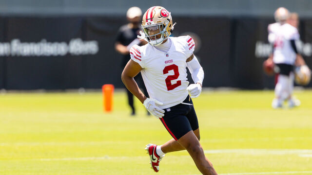 SANTA CLARA, CA - JUNE 04: San Francisco 49ers defensive back Deommodore Lenoir (2) does a drill during San Francisco 49ers OTA on June 4, 2025 at SAP Performance Facility in Santa Clara, CA.