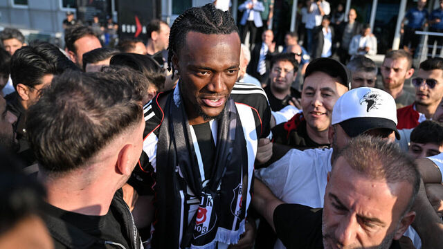 ISTANBUL, TURKIYE - JULY 1: English football player Tammy Abraham arrives at Ataturk Airport General Aviation Terminal in Istanbul, Turkiye on July 1, 2025 after his transfer to Besiktas.