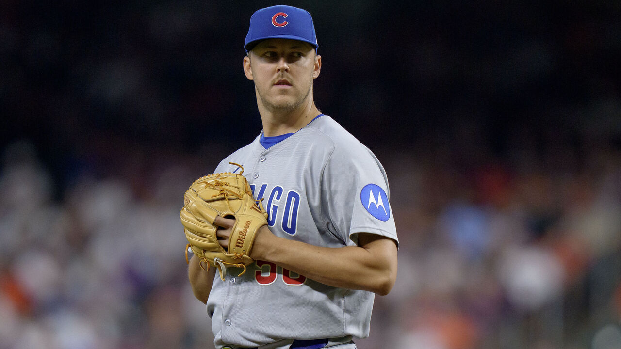 HOUSTON, TEXAS - JUNE 29: Jameson Taillon #50 of the Chicago Cubs pitches in a game against the Houston Astros at Daikin Park on June 29, 2025 in Houston, Texas.