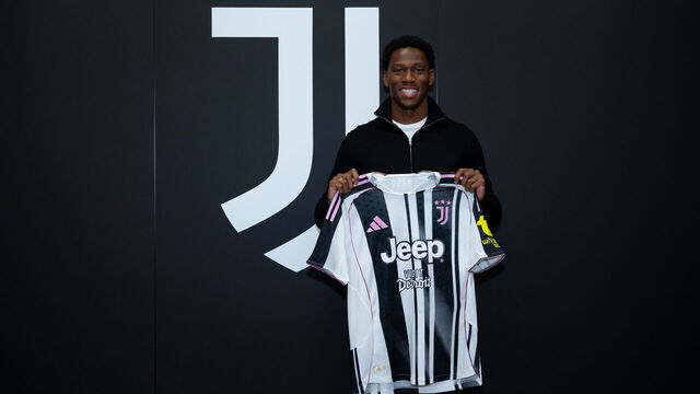 TURIN, ITALY - JULY 4: Juventus new signing Jonathan David at Juventus headquarters on July 4, 2025 in Turin, Italy.