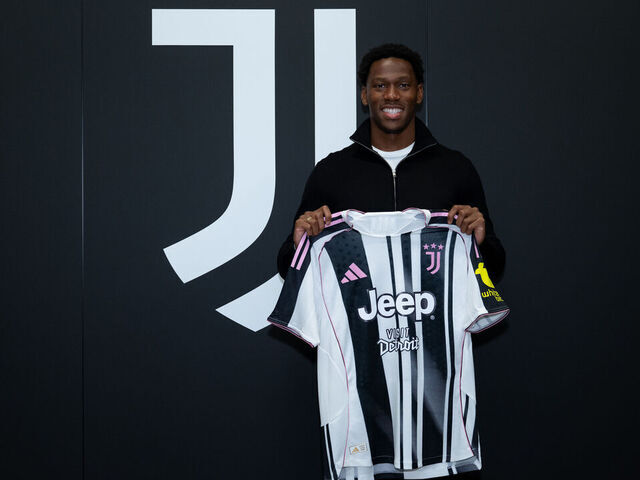 TURIN, ITALY - JULY 4: Juventus new signing Jonathan David at Juventus headquarters on July 4, 2025 in Turin, Italy.