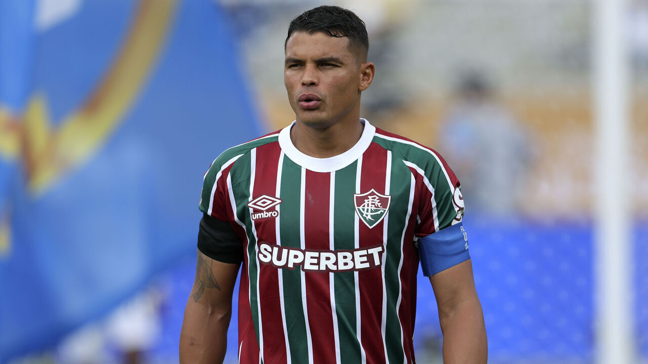 ORLANDO, FLORIDA - JULY 4: Thiago Silva of Fluminense FC in action during the FIFA Club World Cup 2025 quarter final match between Fluminense FC and Al Hilal at Camping World Stadium on July 4, 2025 in Orlando, Florida, United States.