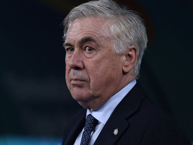SAO PAULO, BRAZIL - JUNE 10: Carlo Ancelotti, Head Coach of Brazil, looks on during the FIFA World Cup 2026 South American Qualifier between Brazil and Paraguay at Neo Quimica Arena on June 10, 2025 in Sao Paulo, Brazil.